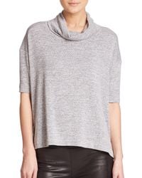 Rag & Bone | Gray Blake Cowlneck Top | Lyst