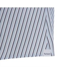 Paul Smith | Women'S Light Blue Patchwork-Stripe Cotton Shirt | Lyst