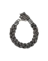Emanuele Bicocchi | Metallic Braided Bracelet for Men | Lyst