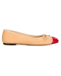Charlotte Olympia - Brown Kiss Me Darcy Nude Leather Ballerina - Lyst
