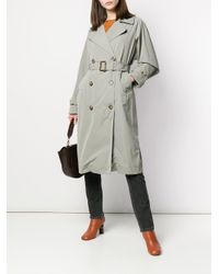 Woolrich Green Klassischer Trenchcoat