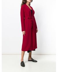 Manteau à ceinture nouée Max Mara Studio en coloris Red