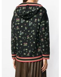 Alberta Ferretti Black Embroidered Oversized Sweater