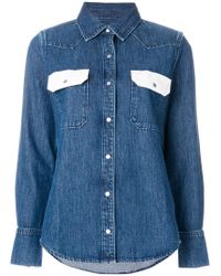 Calvin Klein Jeans - Blue Cotton Jeans Shirt - Lyst