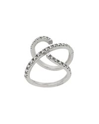 FEDERICA TOSI - Metallic Cross Ring - Lyst
