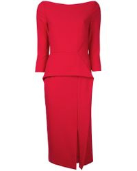 Roland Mouret - Red Ardingly Dress - Lyst