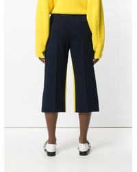 Pantacourt Ample Bicolore MSGM en coloris Blue