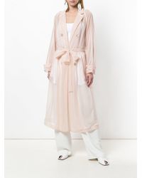 Trench à effet transparent Erika Cavallini Semi Couture en coloris Natural