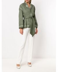 Mara Mac Belted Coat in het Green
