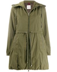 Moncler Getailleerde Parka in het Green