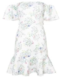 Saloni - White Wildflower Amelia Dress - Lyst
