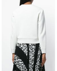 Sweat à patch logo Emporio Armani en coloris White