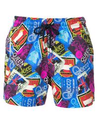 Vilebrequin Blue Queen Printed Swim Shorts for men