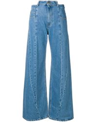 Maison Margiela Blue Hose mit weitem Bein