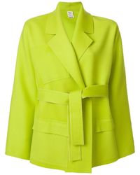 Maison Rabih Kayrouz Korte Jas Met Riem in het Green