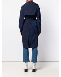 Gabardina con textura suave AALTO de color Blue