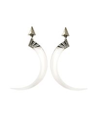 Jenny Bird | White Guardian Tusk Hoops | Lyst