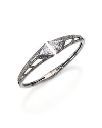 Adriana Orsini | Metallic Deco Pave Arrow Cuff Bracelet/gunmetal-tone | Lyst
