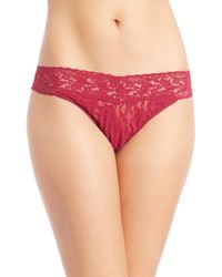 Hanky Panky | Red Signature Lace Original-rise Thong | Lyst