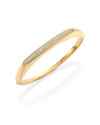 Michael Kors | Metallic Matchstick Pavé Bangle Bracelet/goldtone | Lyst