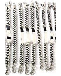 Loren Stewart | Metallic Sterling Silver Xl Id Bracelet | Lyst