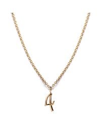 Lulu Frost - Metallic Code Number 14kt #4 Necklace - Lyst
