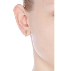 Jennifer Meyer | Yellow 18K Gold Long Bar Diamond Earrings | Lyst