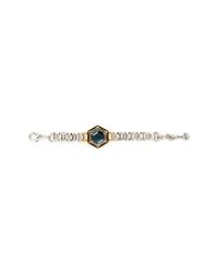 Lulu Frost | Metallic 'nicandra' Glass Crystal Arched Chain Bracelet | Lyst