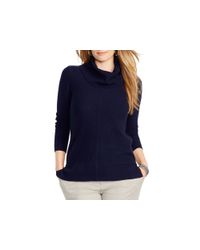 Pink Pony | Blue Lauren Plus Cashmere Cowl Neck Sweater | Lyst