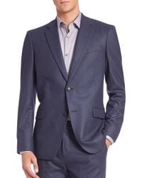 Theory | Blue Slim-fit Malcolm Wool Jacket for Men | Lyst