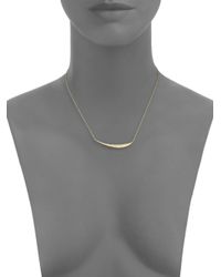 Alexis Bittar Fine | Metallic Golden Ice Marquis Pavé Diamond & 18k Yellow Gold Crescent Necklace | Lyst