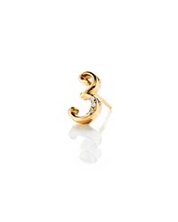 Lulu Frost - Metallic Code Number 18kt #3 Earring - Lyst