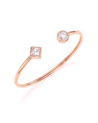 Michael Kors | Metallic Park Avenue Glam Asymmetrical Cuff Bracelet/rose Goldtone | Lyst