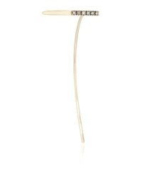 Hirotaka | Metallic Arrow Earring With Diamond Antelope Horn And Black Plating | Lyst