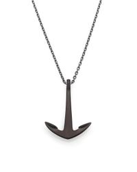 Miansai | Black Stone Anchor Necklace | Lyst