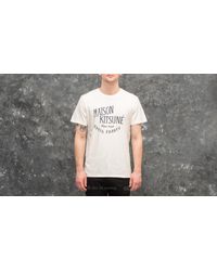 Maison Kitsuné Multicolor Palais Royal Tee Latte for men