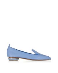 Nicholas Kirkwood - Women's Light Blue Leather Flats - Lyst