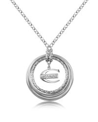 Just Cavalli - Metallic Infinity - Logo Pendant Chain Necklace - Lyst