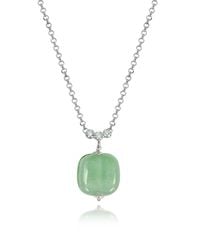 Antica Murrina - Florinda Green Murano Glass Sterling Silver Necklace - Lyst