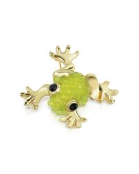 AZ Collection - Light Green Frog Brooch - Lyst