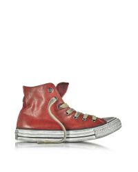 Converse | All Star Red Retro Canvas And Leather Unisex Ltd Sneaker for Men | Lyst
