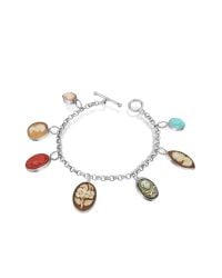 Mia & Beverly - Metallic Cameo Charm Bracelet - Lyst