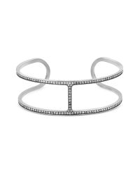 Michael Kors - Metallic Brilliance Pave H Cuff Bracelet - Lyst