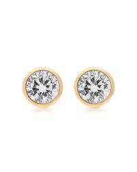 Michael Kors - Metallic Brilliance Metal And Crystal Stud Earrings - Lyst