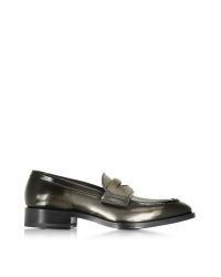 Jil Sander - Mirror Black Leather Loafer Shoe for Men - Lyst
