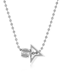 Northskull - Metallic Silver North Pendant W/ Logo Wheel & Ball Necklace for Men - Lyst