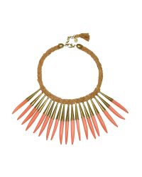 Antik Batik | Pink Noli Leather And Metal Necklace | Lyst