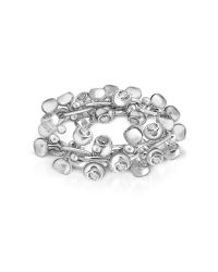 Orlando Orlandini | Diamond Studs 18k White Gold Band Ring | Lyst