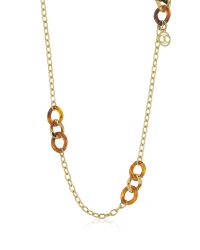Just Cavalli - Gray Nature Stainless Steel Women's Necklace - Lyst