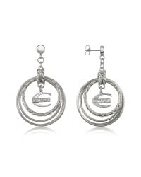 Just Cavalli - Metallic Infinity - Logo Charm Earrings - Lyst
